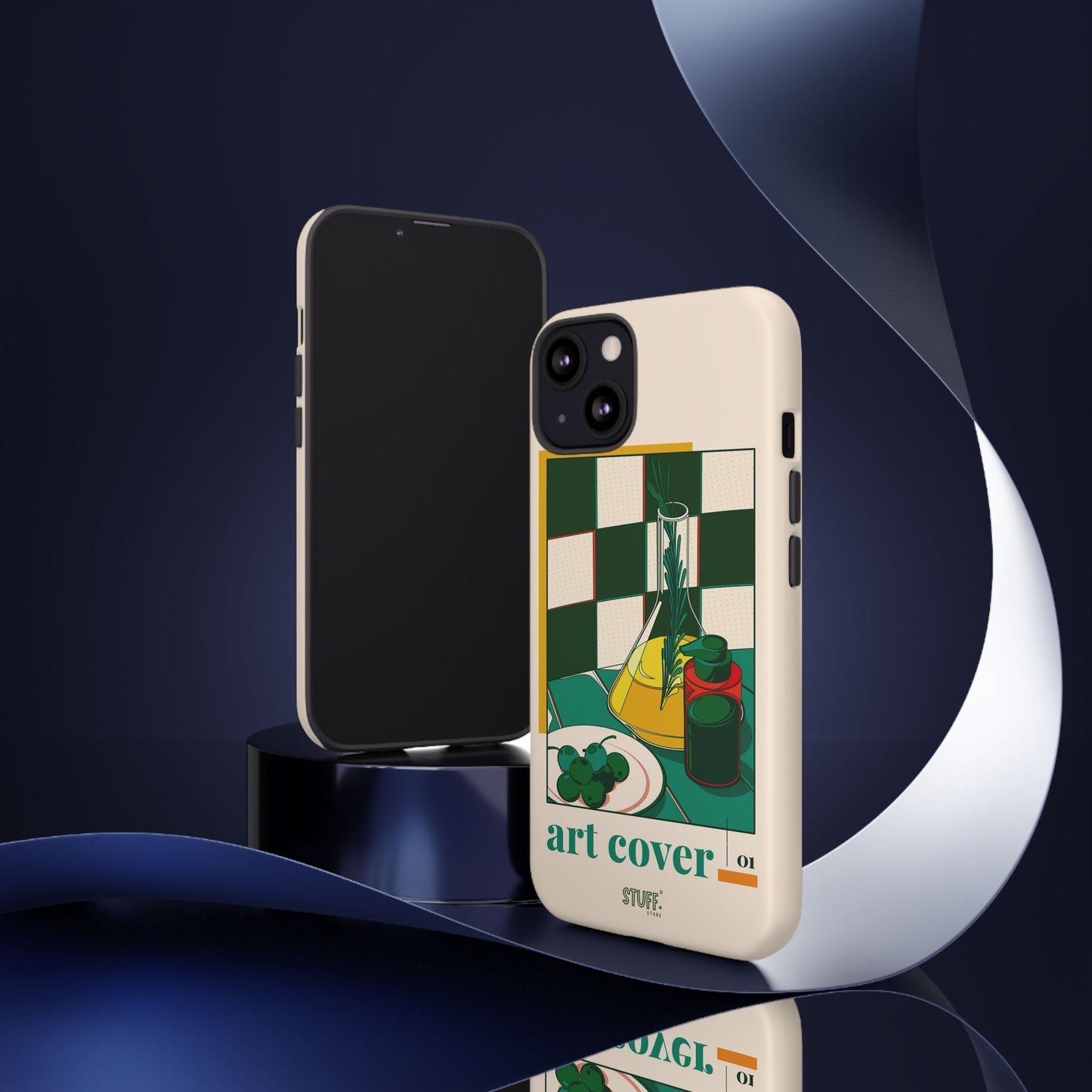 Olio d'Amore Case | Coque résistante double protection avec Design artistique Rétro