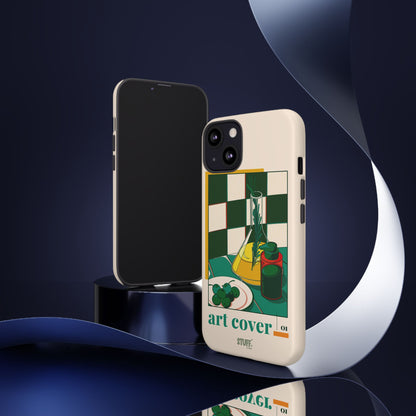 Olio d'Amore Case | Coque résistante double protection avec Design artistique Rétro