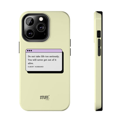 Window Case | Coque résistante à double protection avec citation – Design minimal & message puissant