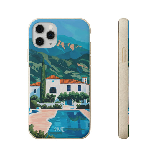 Summer Villa Case | Coque Eco-Friendly en Bambou et Bioplastique avec Design Estival - Disponible avec Emballage Cadeau