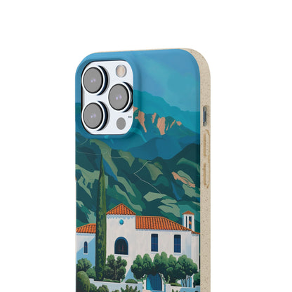 Summer Villa Case | Eco-Friendly Bamboo and Bioplastic Case with Summer Design - Available with Gift Packaging