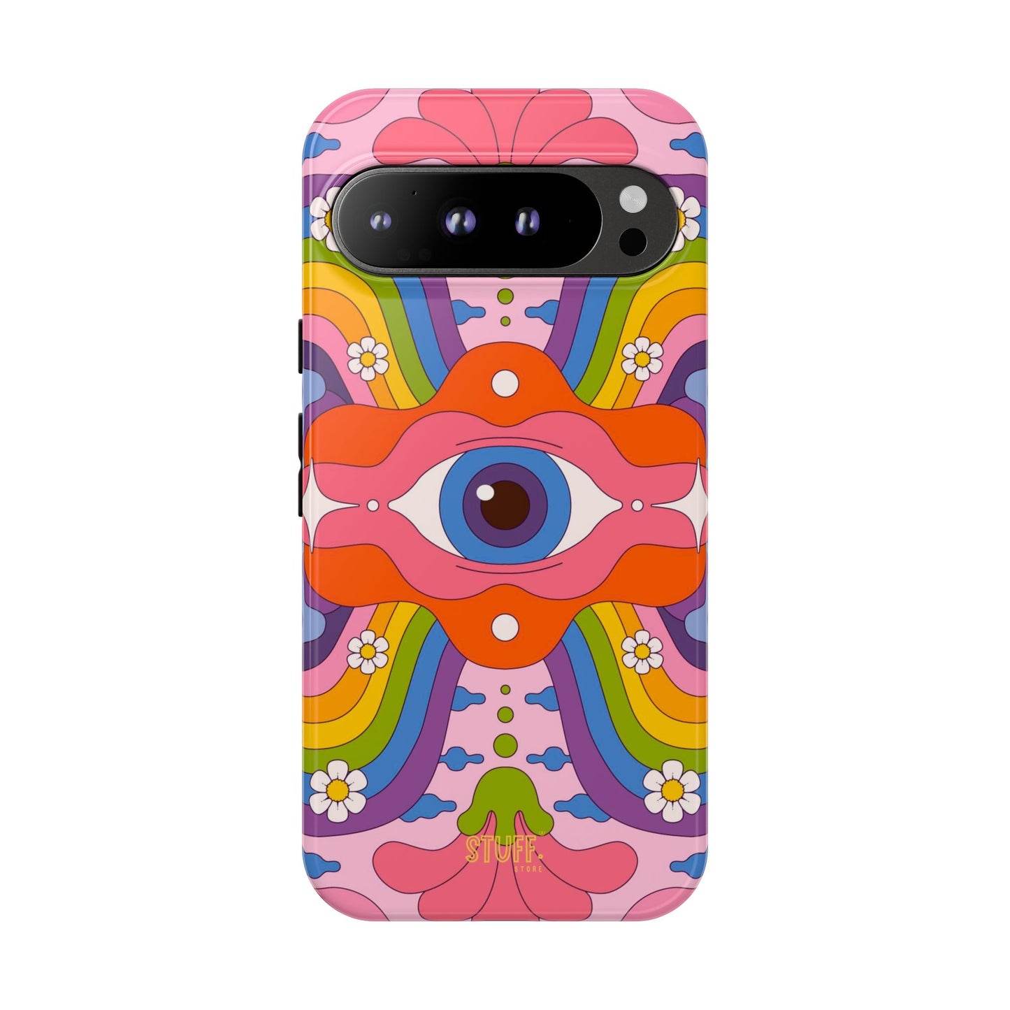 Psych Case | Coque résistante double protection avec Design Psychédélique coloré