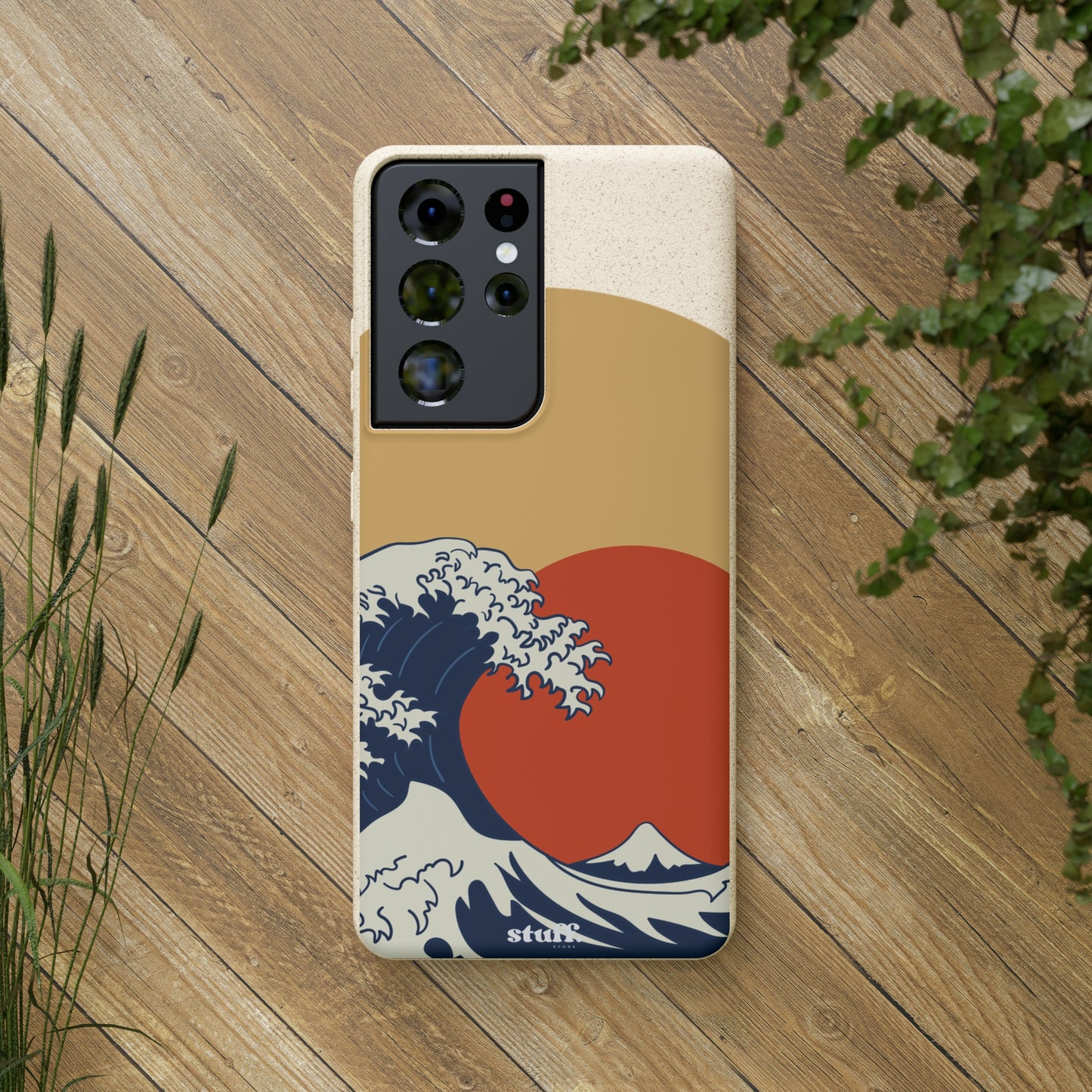 La Grande Vague | biodegradable shell in bamboo and bioplastic - inspired by Japanese art