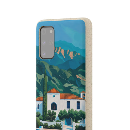Summer Villa Case | Eco-Friendly Bamboo and Bioplastic Case with Summer Design - Available with Gift Packaging