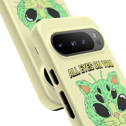 All Eyes on You Case | Coque résistante double protection avec Design Alien drôle
