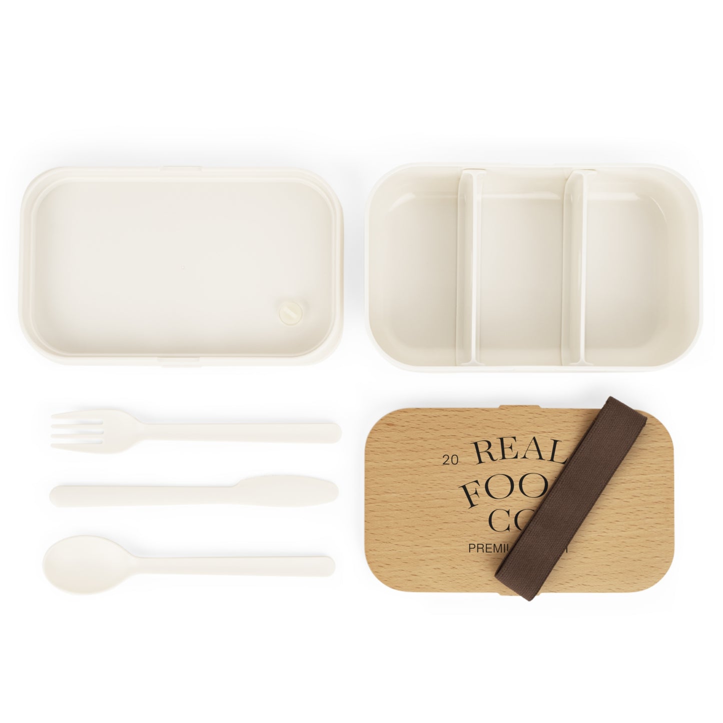 Lunch Box Bento with Elastic & Cutlery | Ecoresponsible & Practical