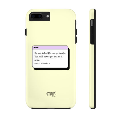 Window Case | Coque résistante à double protection avec citation – Design minimal & message puissant