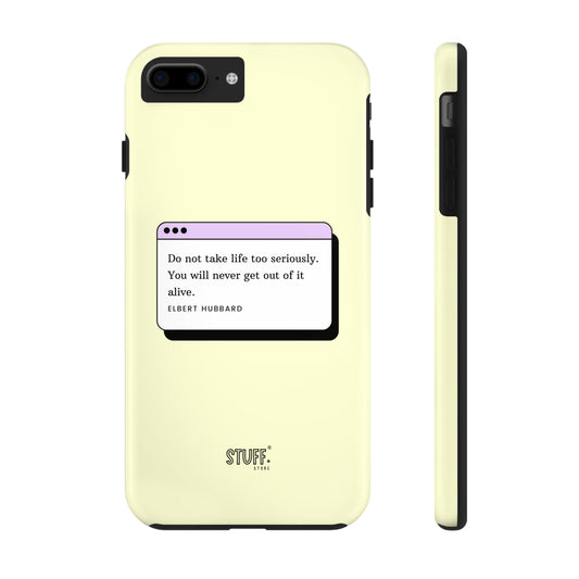 Window Case | Coque résistante à double protection avec citation – Design minimal & message puissant