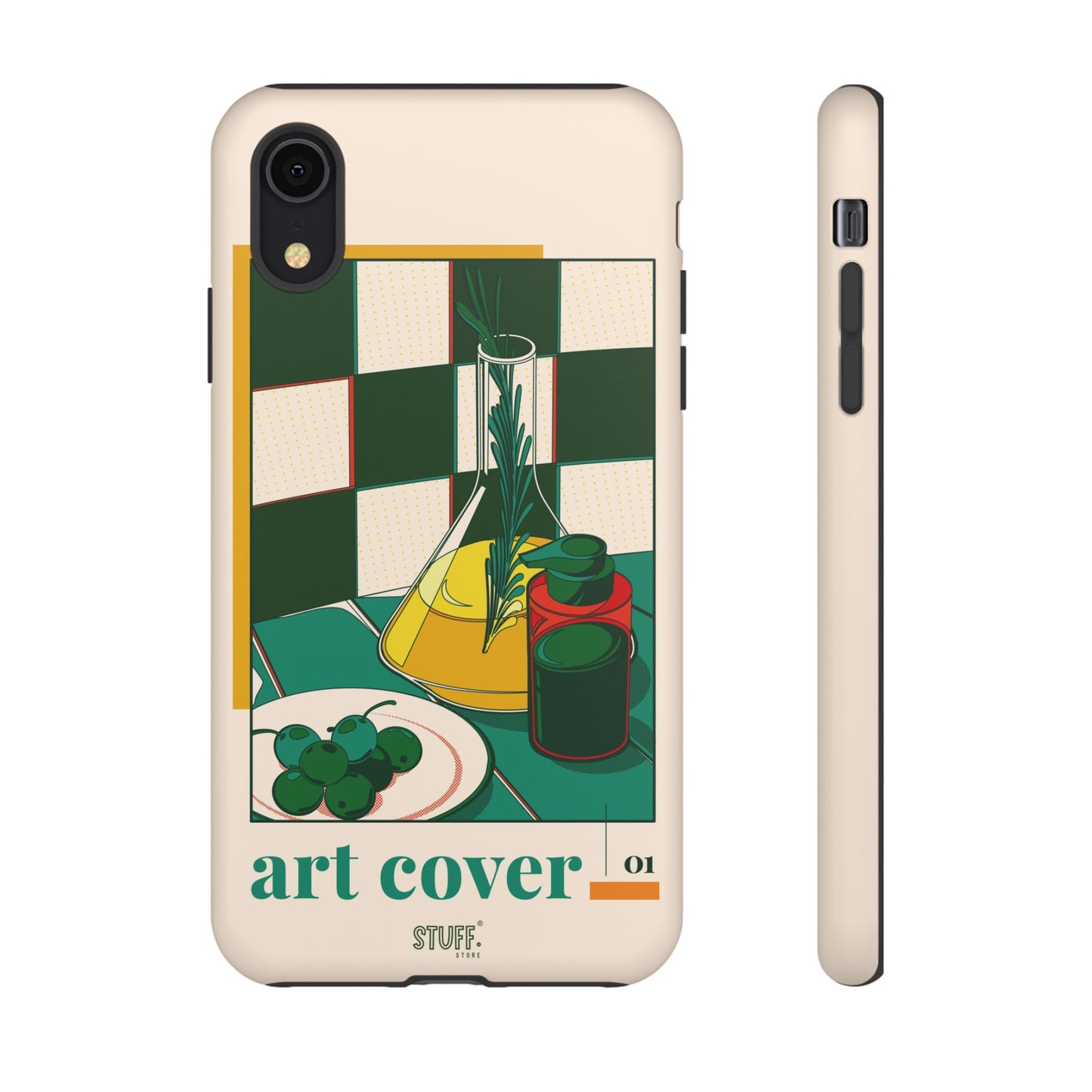 Olio d'Amore Case | Coque résistante double protection avec Design artistique Rétro