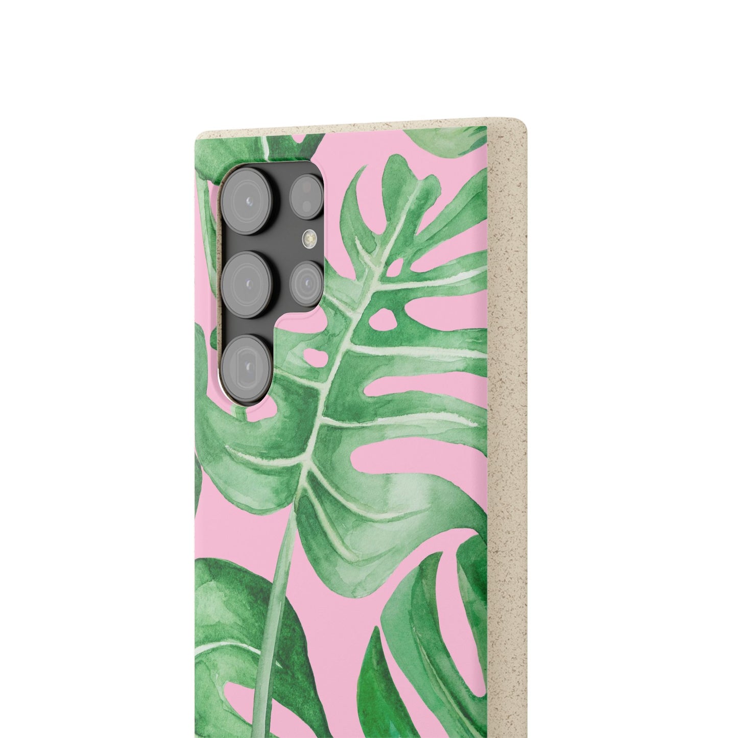 Monstera Case | Eco-Friendly Bamboo and Bioplastic Shell Monstera Leaves Pattern - Available with Gift Packaging