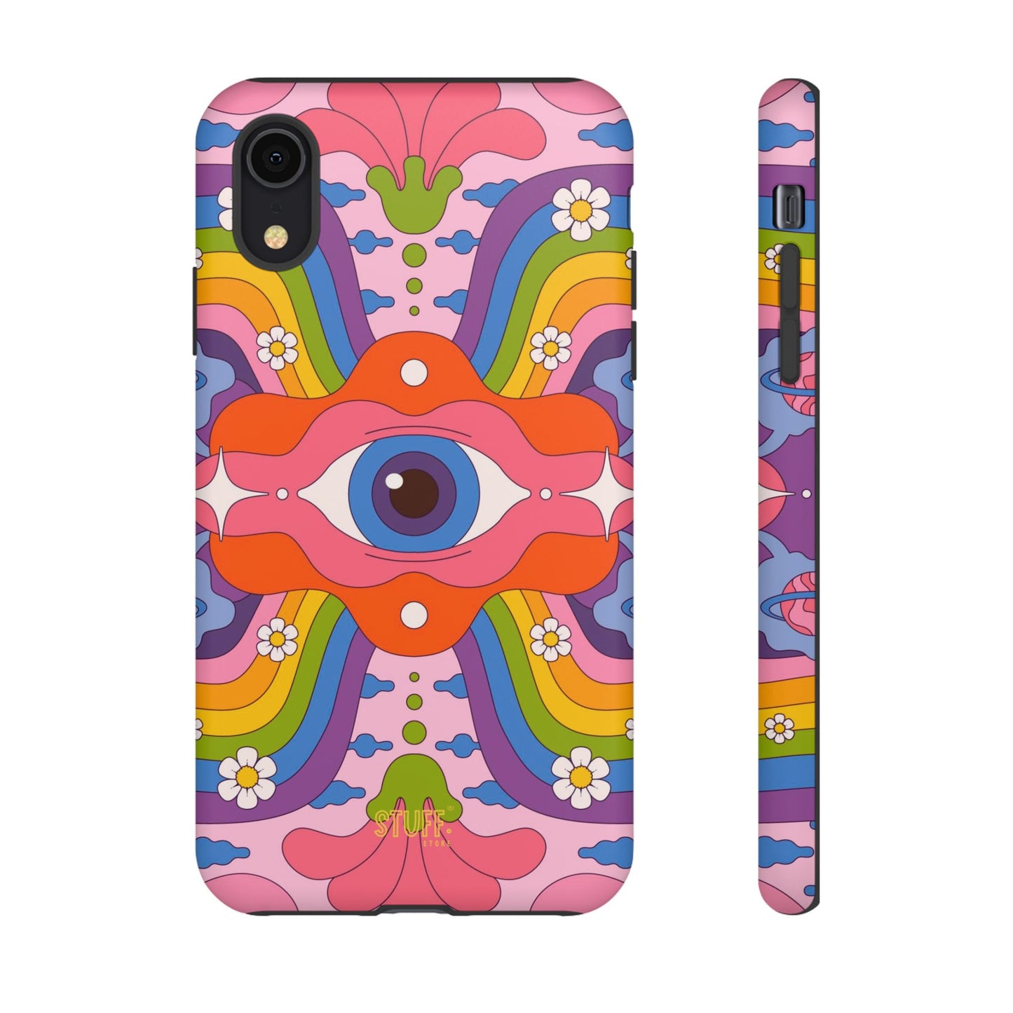 Psych Case | Coque résistante double protection avec Design Psychédélique coloré