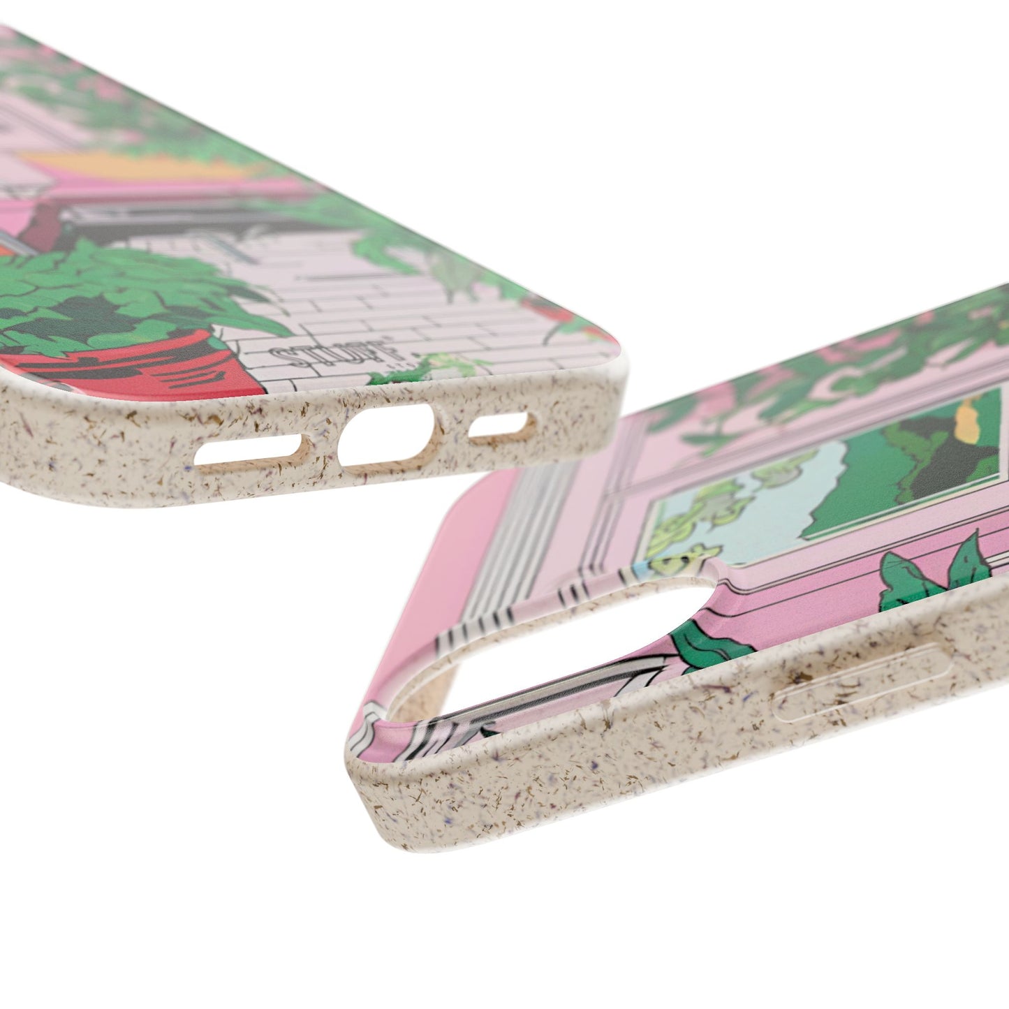 Plant Pop Case | Coque biodégradable en bambou et bioplastique avec design coloré | Parfait pour les amoureux des plantes - Avec emballage cadeau