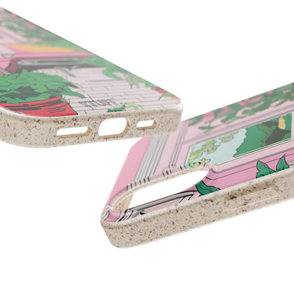 Plant Pop Case | Coque biodégradable en bambou et bioplastique avec design coloré | Parfait pour les amoureux des plantes - Avec emballage cadeau