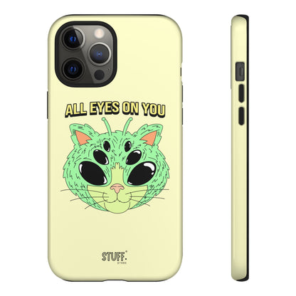 All Eyes on You Case | Coque résistante double protection avec Design Alien drôle