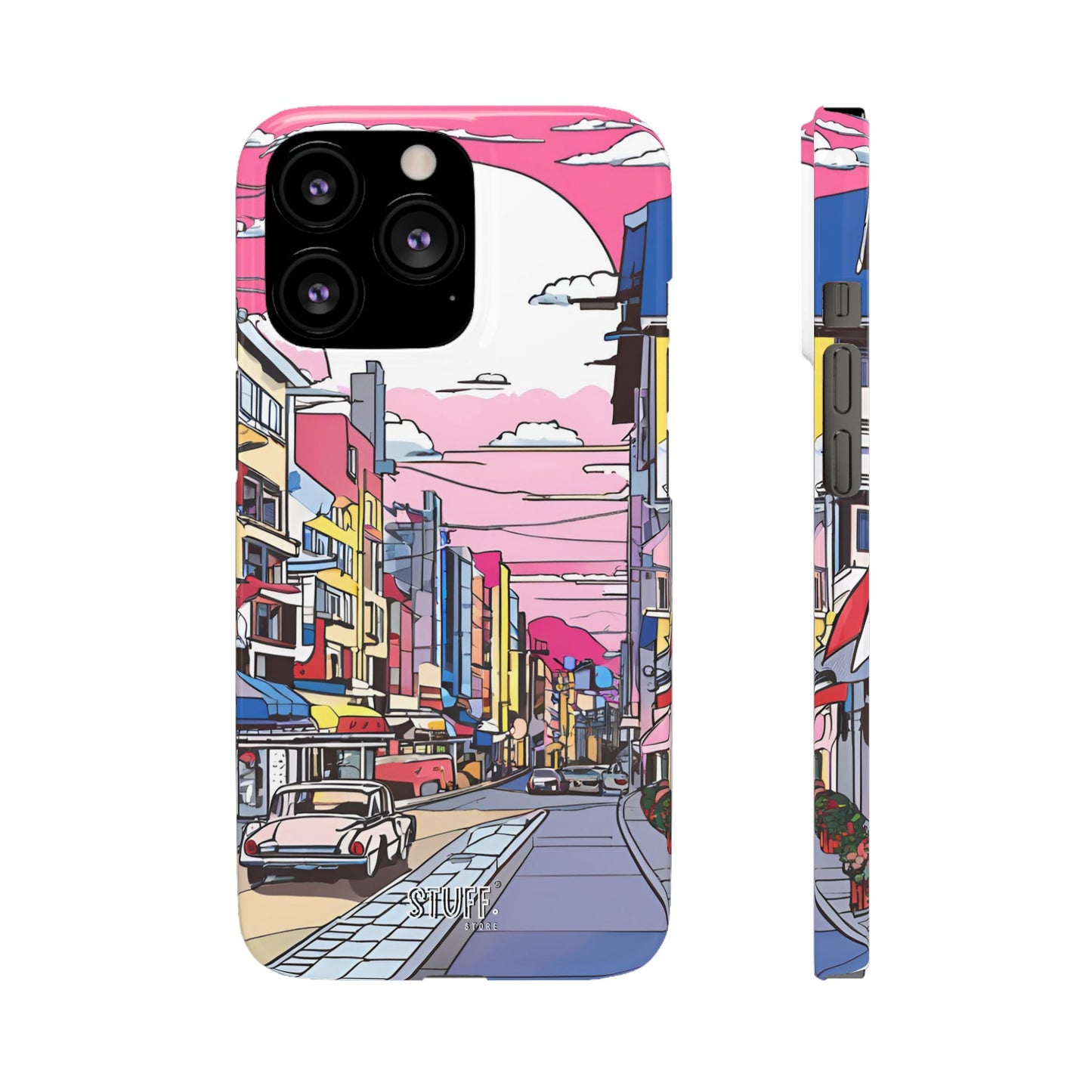 Pop Art Sunset | Coque snap légère et résistante inspiration Lichtenstein