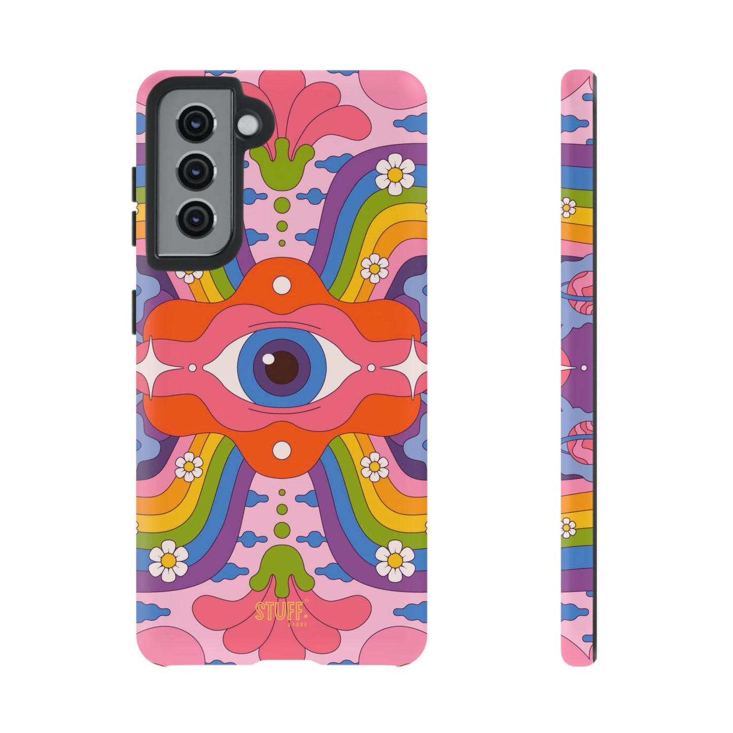 Psych Case | Coque résistante double protection avec Design Psychédélique coloré
