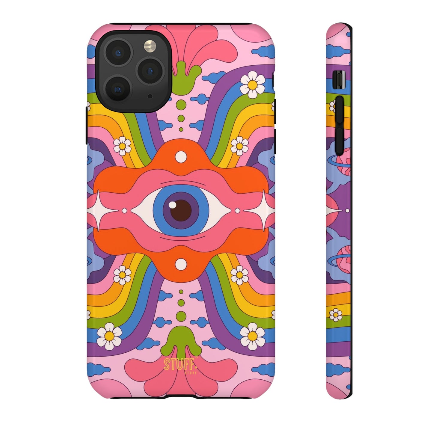 Psych Case | Coque résistante double protection avec Design Psychédélique coloré