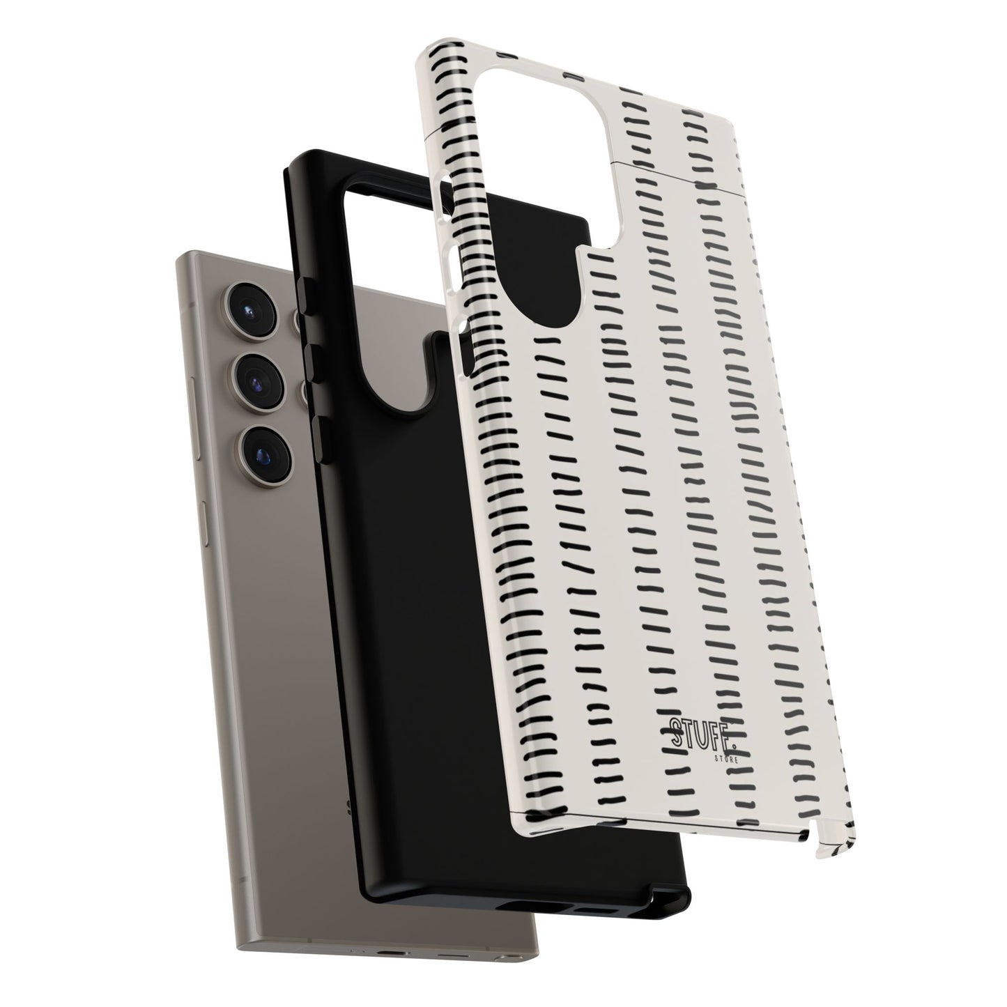 Striped Case | Coque résistante double protection antichoc - Design Minimaliste