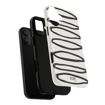 Loopy Case | Coque résistante double protection - Motif cercles abstraits