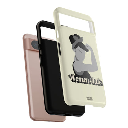 Women Rule Case | Coque résistante double protection avec Design Féministe inspirant