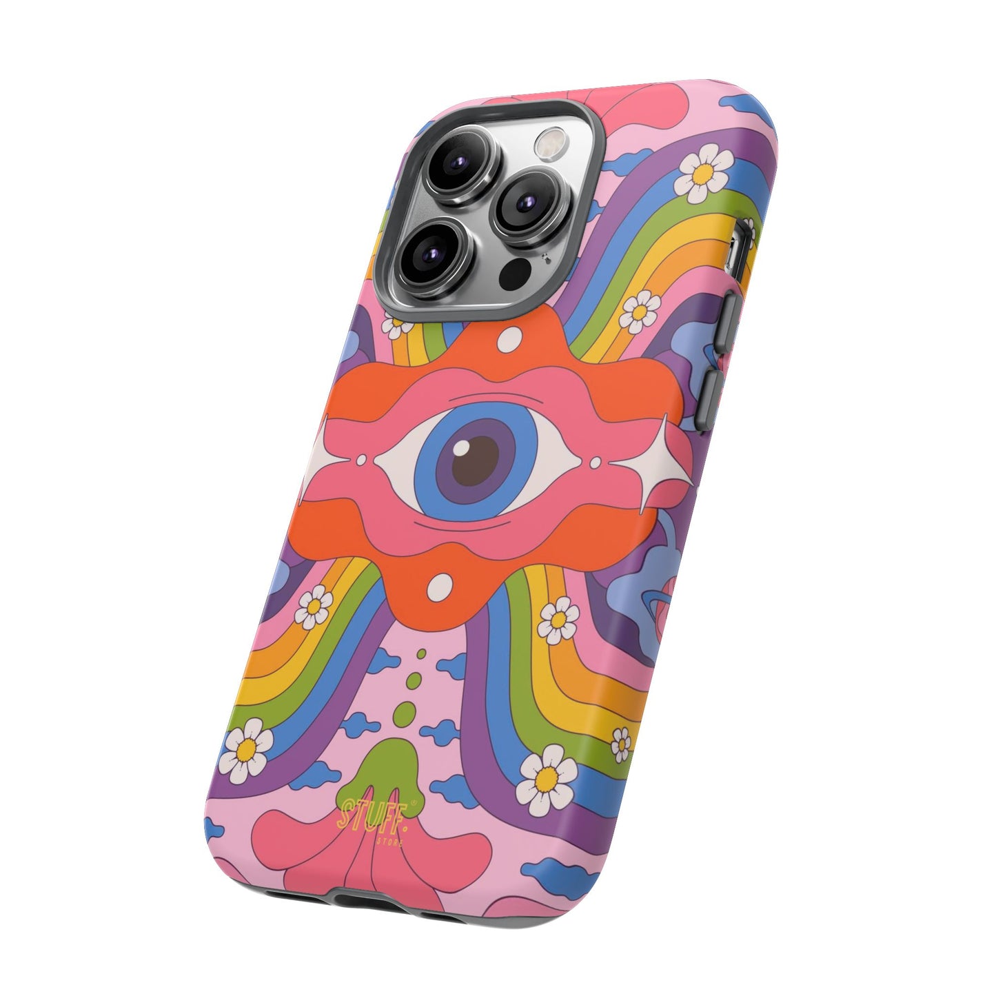 Psych Case | Coque résistante double protection avec Design Psychédélique coloré