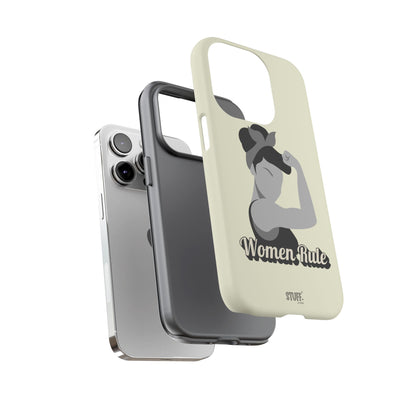 Women Rule Case | Coque résistante double protection avec Design Féministe inspirant