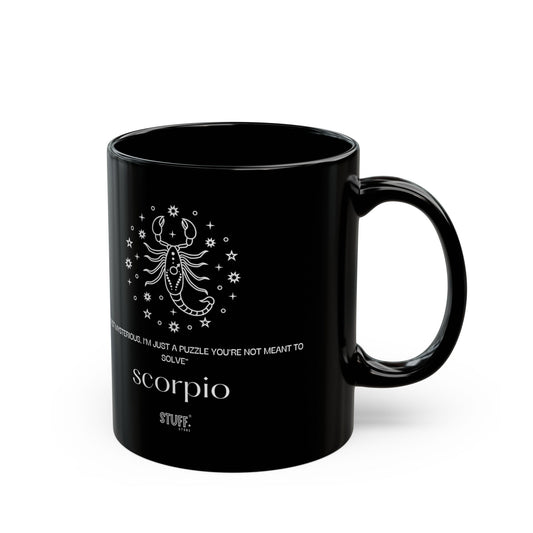 tasse noire scorpion