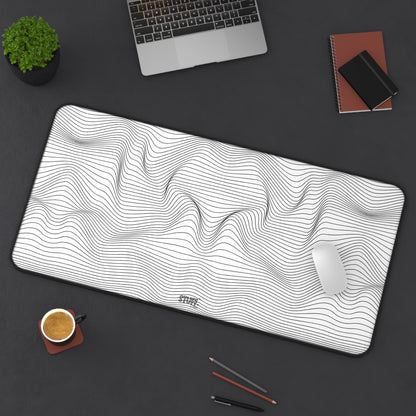 Tapis de bureau XL | Ergonomique avec motif ondulé