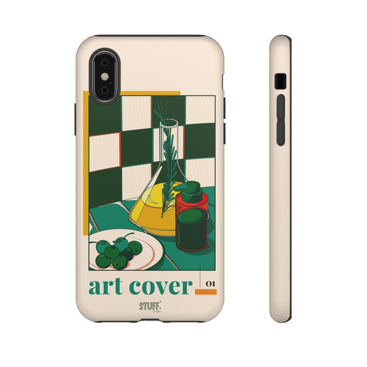 Olio d'Amore Case | Coque résistante double protection avec Design artistique Rétro