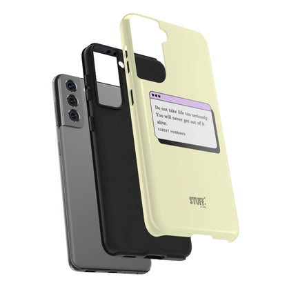 Window Case | Coque résistante à double protection avec citation – Design minimal & message puissant