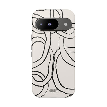 Doodly Case | Coque résistante double protection avec Design Gribouillis Minimaliste
