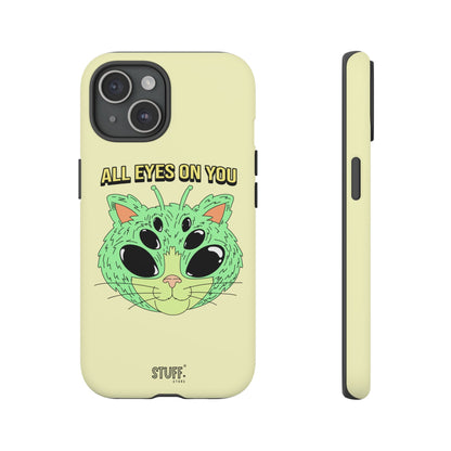 All Eyes on You Case | Coque résistante double protection avec Design Alien drôle