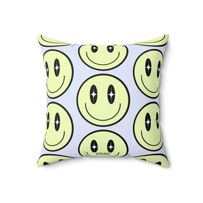 Smiley Face" decorative square cushion