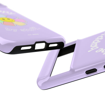 Be Happy Case | Coque résistante double protection avec Design Fleur Colorée