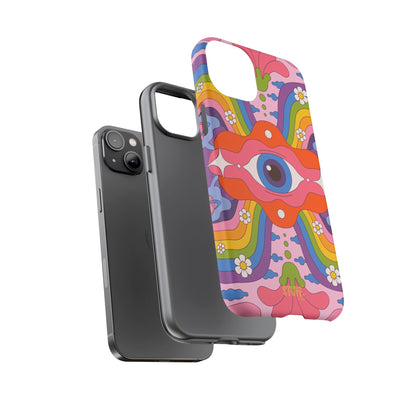 Psych Case | Coque résistante double protection avec Design Psychédélique coloré