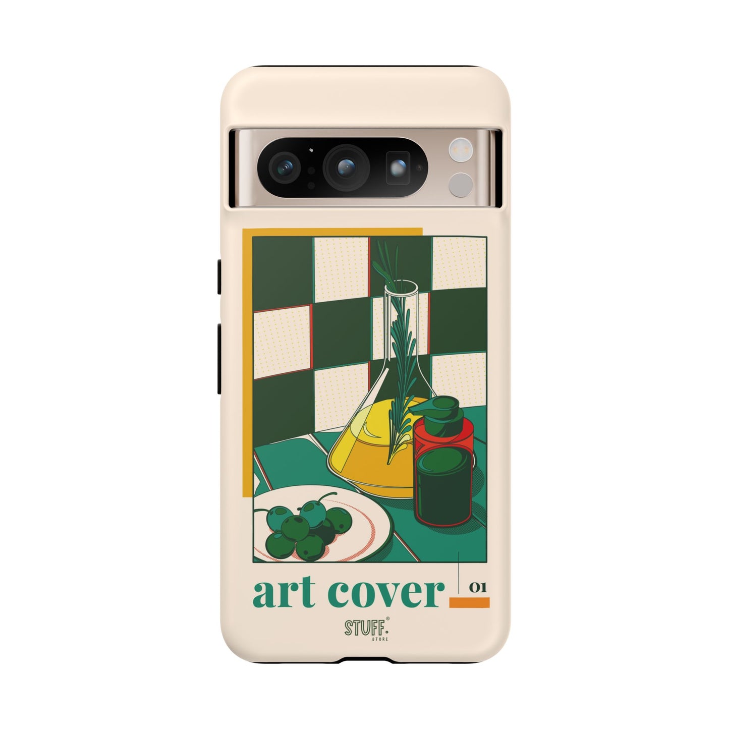 Olio d'Amore Case | Coque résistante double protection avec Design artistique Rétro