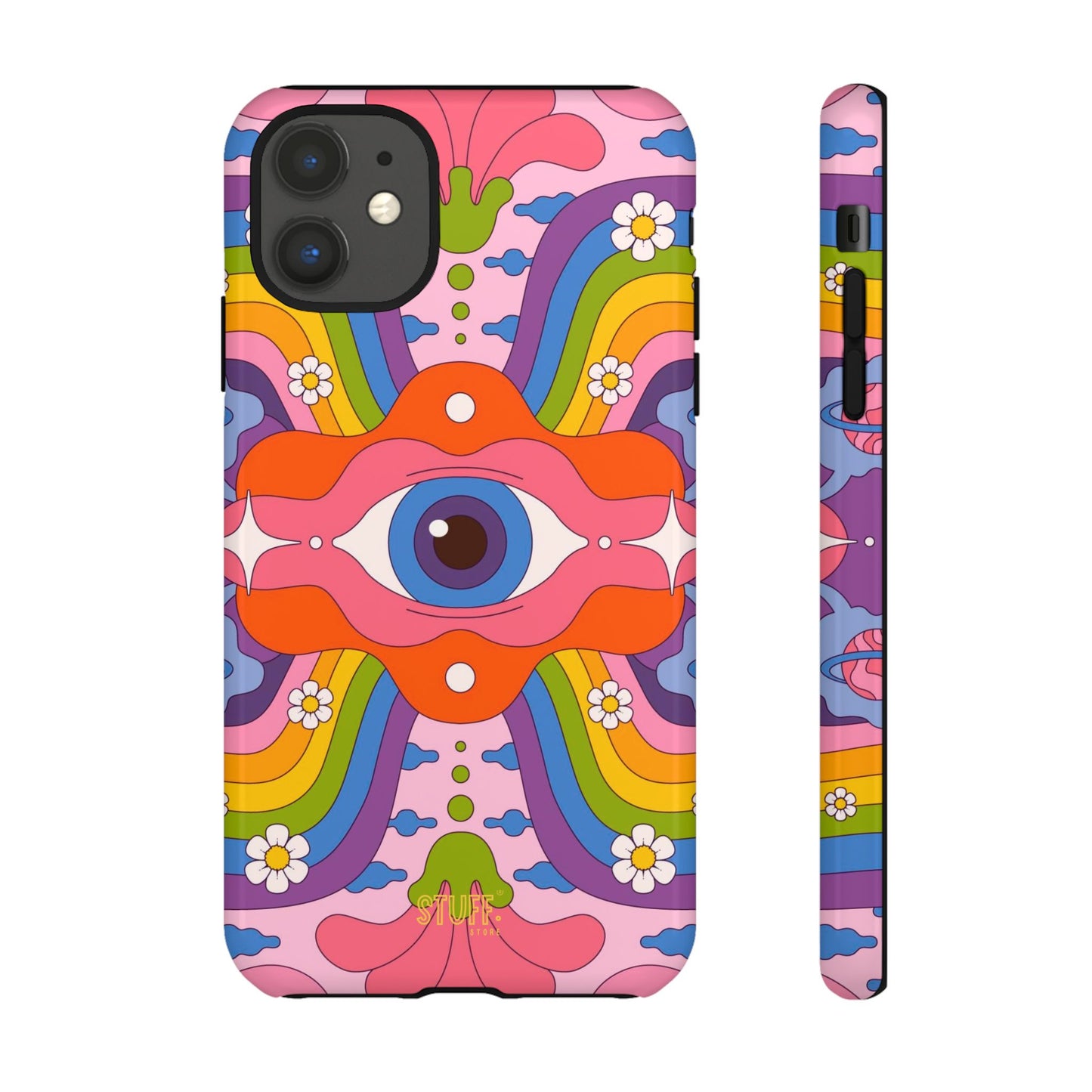 Psych Case | Coque résistante double protection avec Design Psychédélique coloré
