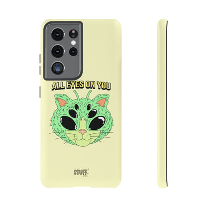 All Eyes on You Case | Coque résistante double protection avec Design Alien drôle