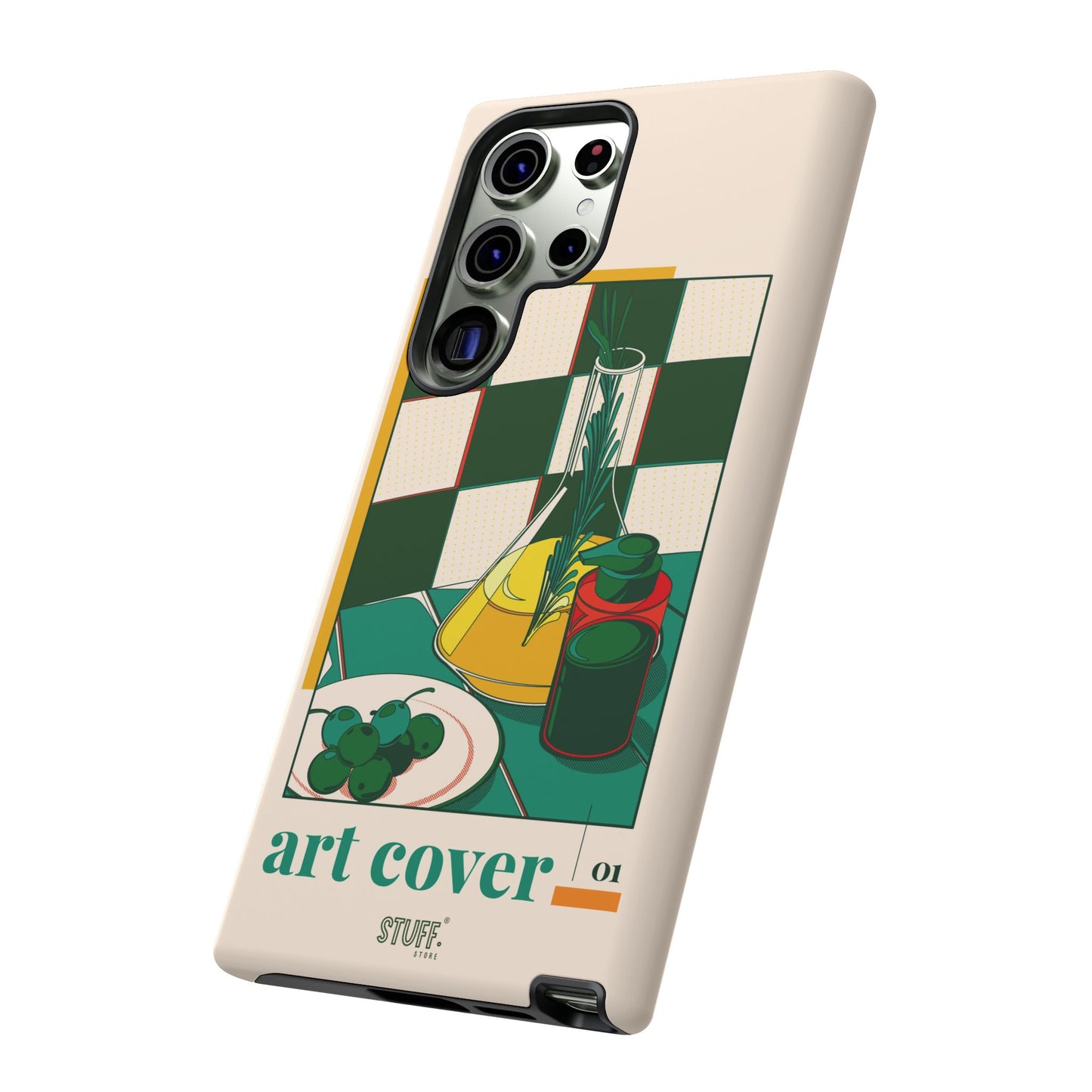Olio d'Amore Case | Coque résistante double protection avec Design artistique Rétro
