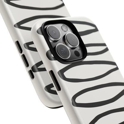 Loopy Case | Coque résistante double protection - Motif cercles abstraits
