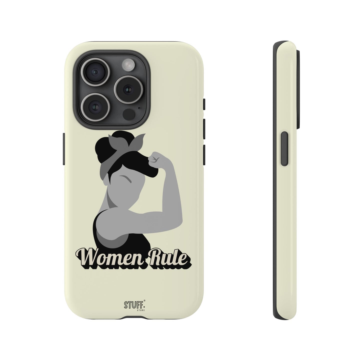 Women Rule Case | Coque résistante double protection avec Design Féministe inspirant