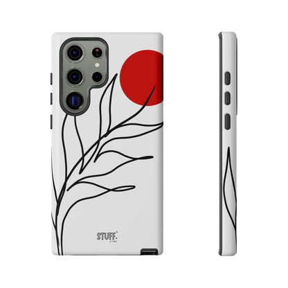 Red Sun Case | Coque résistante double protection avec Design Minimaliste