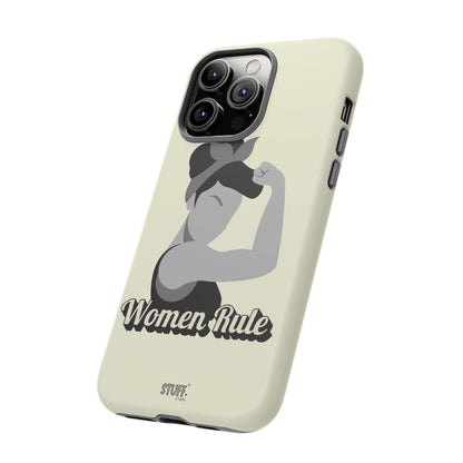 Women Rule Case | Coque résistante double protection avec Design Féministe inspirant