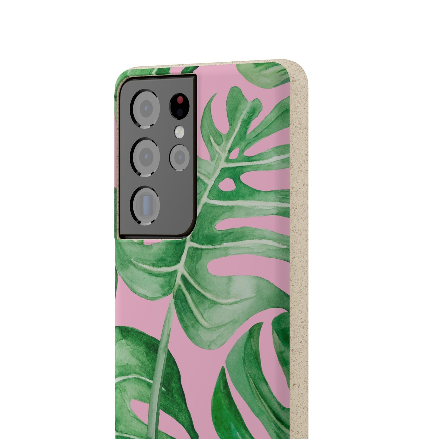 Monstera Case | Eco-Friendly Bamboo and Bioplastic Shell Monstera Leaves Pattern - Available with Gift Packaging