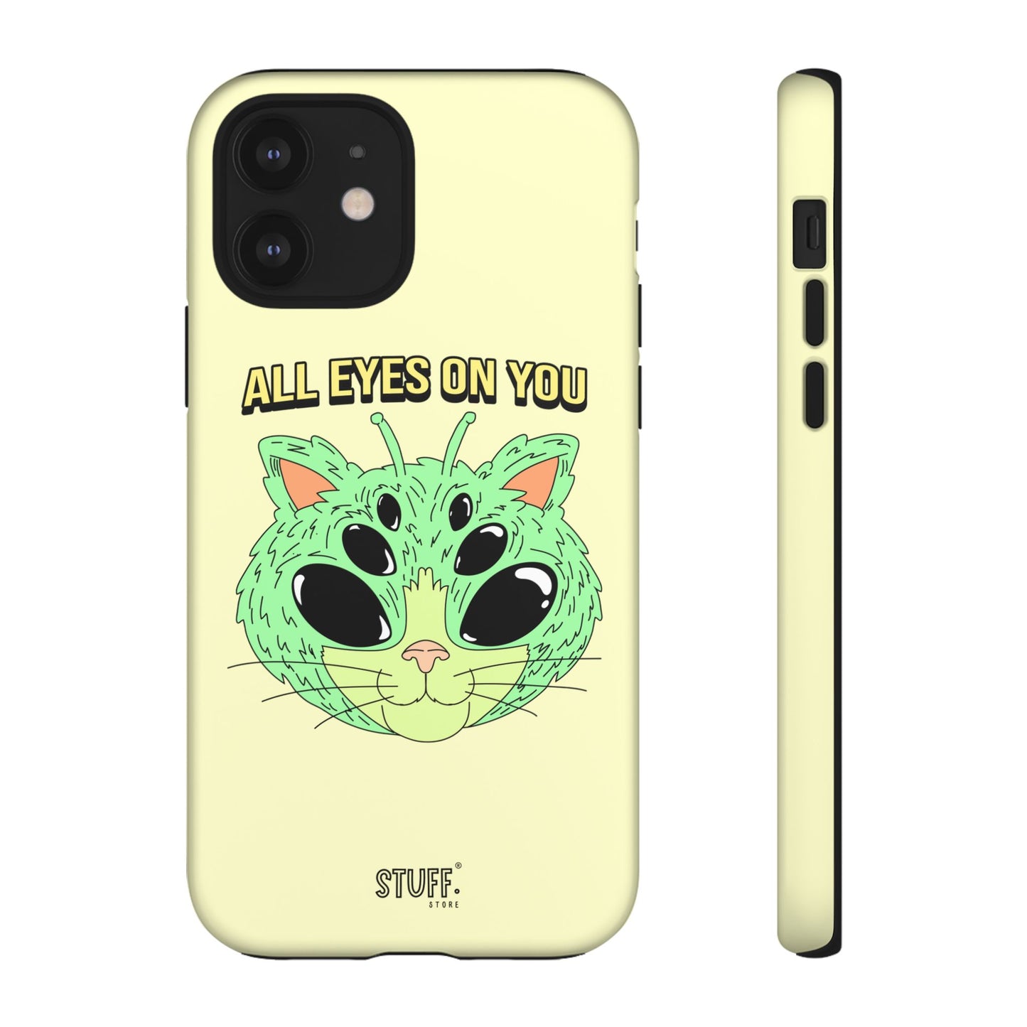 All Eyes on You Case | Coque résistante double protection avec Design Alien drôle