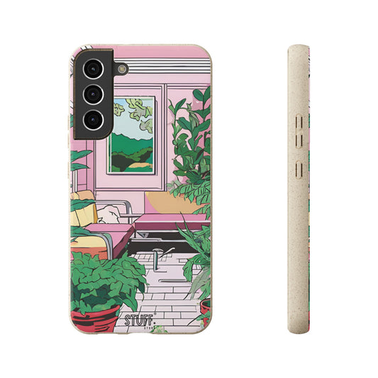 Plant Pop Case | Coque biodégradable en bambou et bioplastique avec design coloré | Parfait pour les amoureux des plantes - Avec emballage cadeau
