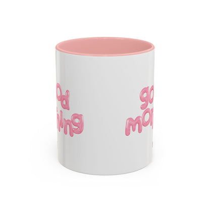 Balloon Cup | Two-tone ceramic mug with "balloon" lettering - 330ml