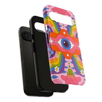 Psych Case | Coque résistante double protection avec Design Psychédélique coloré