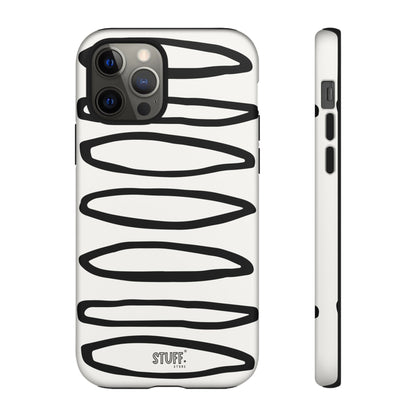 Loopy Case | Coque résistante double protection - Motif cercles abstraits