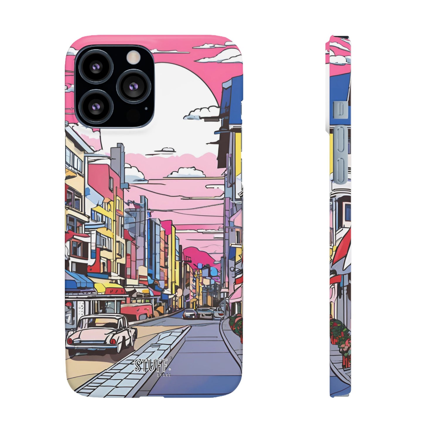 Pop Art Sunset | Coque snap légère et résistante inspiration Lichtenstein